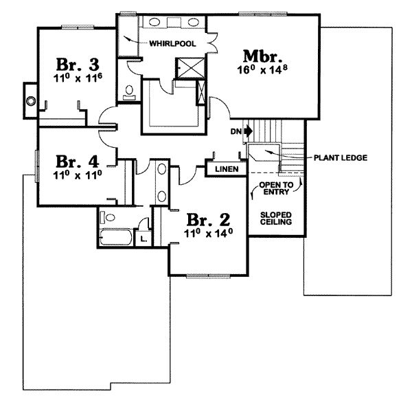 upper floor house blueprint