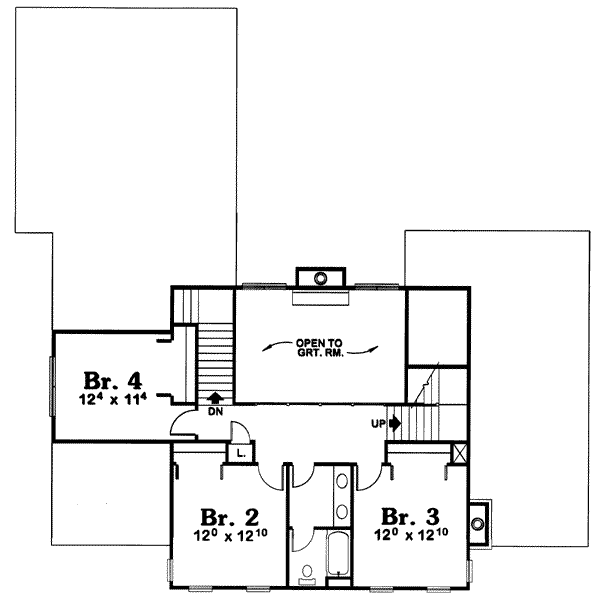 upper floor house blueprint