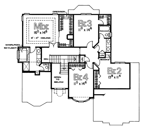 upper floor house blueprint
