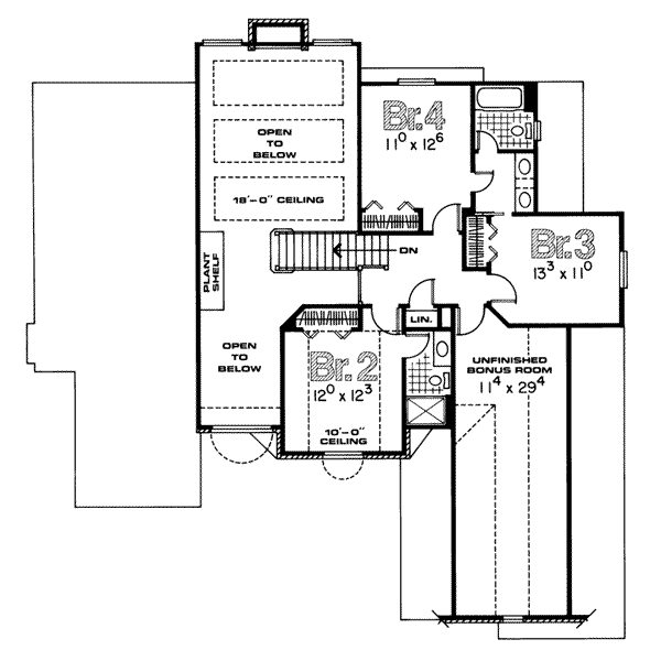 upper floor house blueprint