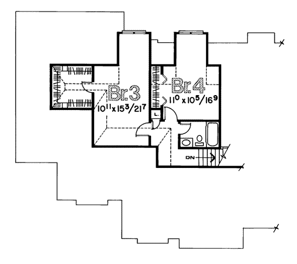 upper floor house blueprint