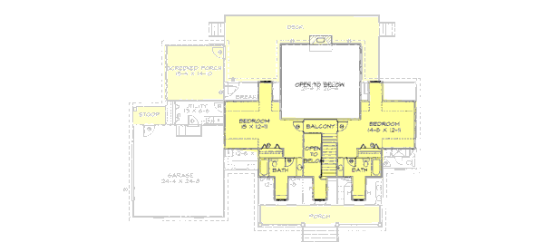 upper floor house blueprint
