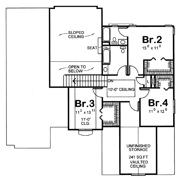 upper floor house blueprint