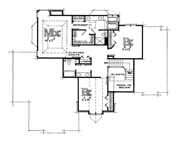 upper floor house blueprint