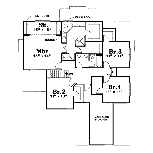 upper floor house blueprint