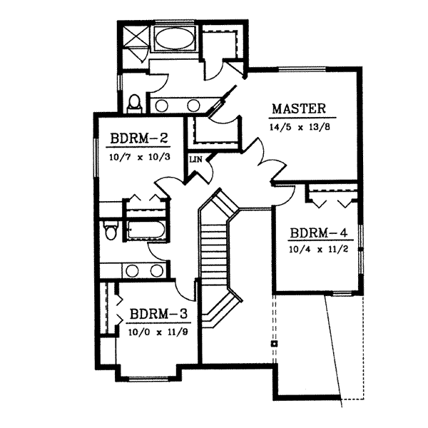 upper floor house blueprint