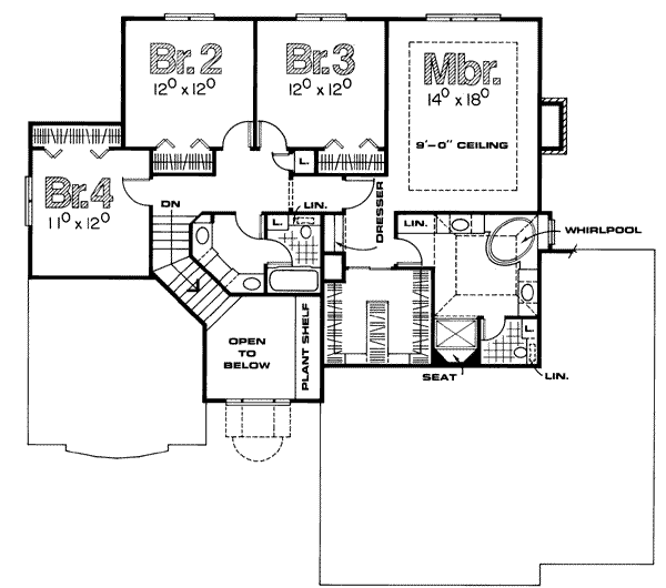 upper floor house blueprint