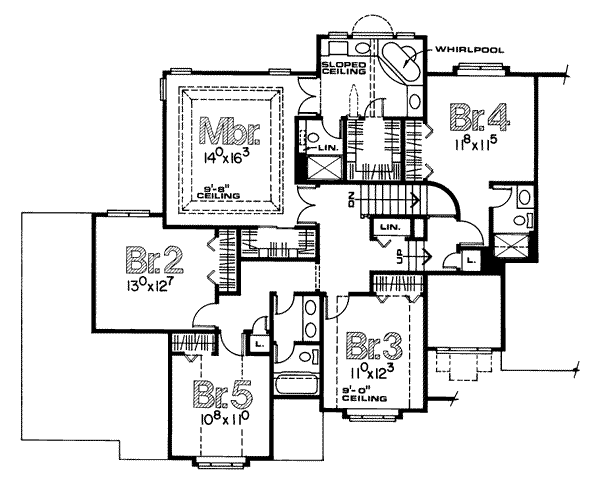 upper floor house blueprint