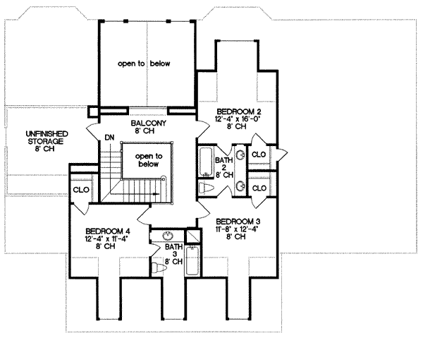 upper floor house blueprint