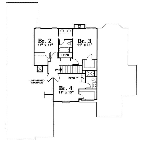 upper floor house blueprint
