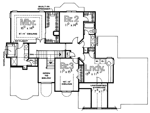 upper floor house blueprint