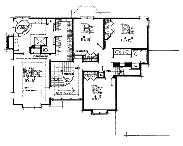 upper floor house blueprint