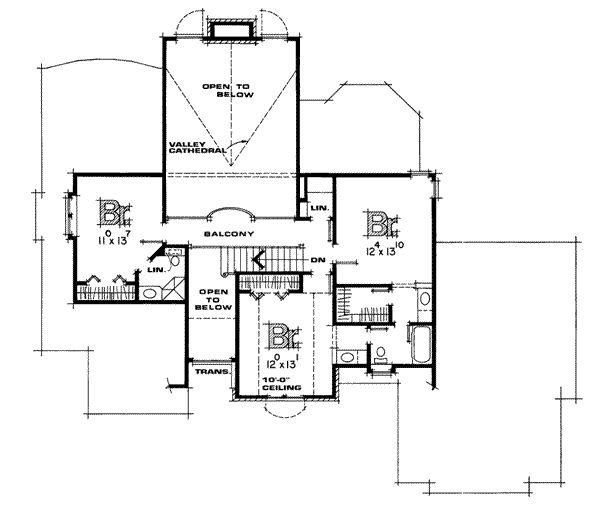 upper floor house blueprint