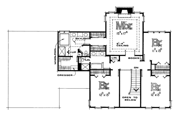 upper floor house blueprint