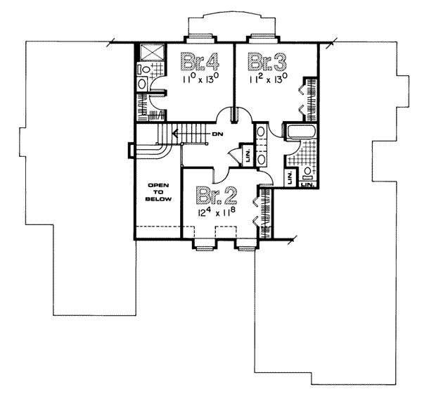upper floor house blueprint
