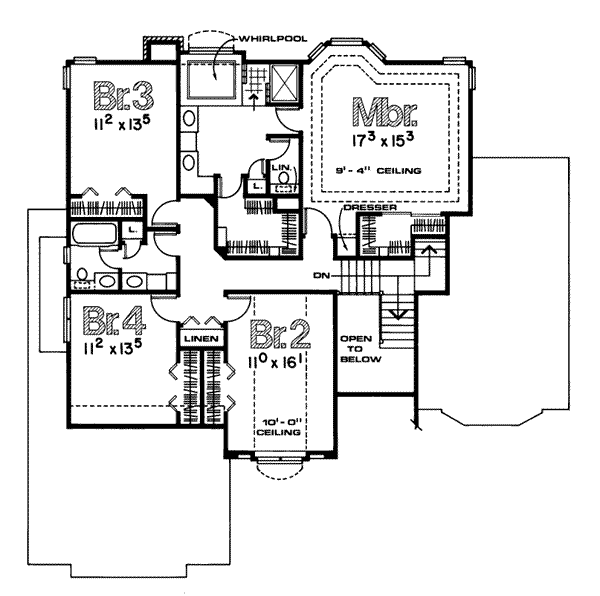 upper floor house blueprint