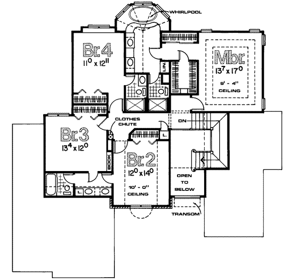 upper floor house blueprint