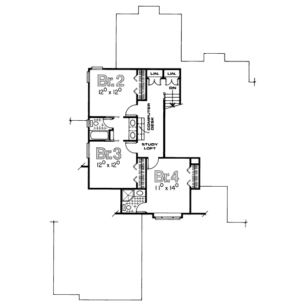 upper floor house blueprint