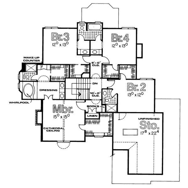 upper floor house blueprint