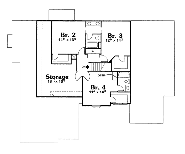 upper floor house blueprint