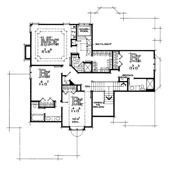 upper floor house blueprint