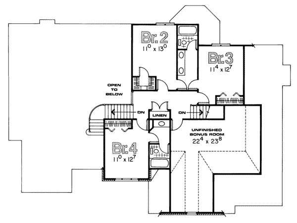 upper floor house blueprint