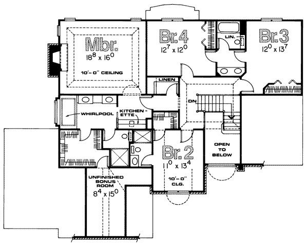 upper floor house blueprint