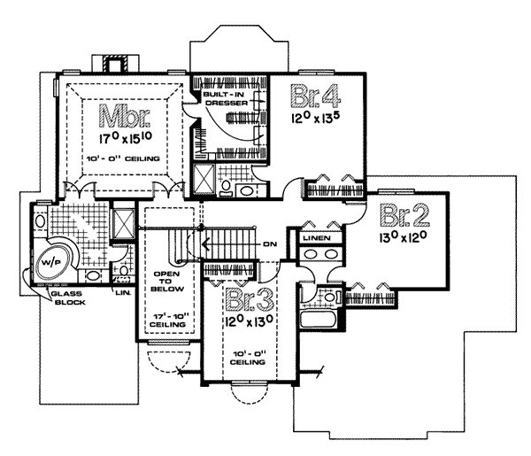 upper floor house blueprint