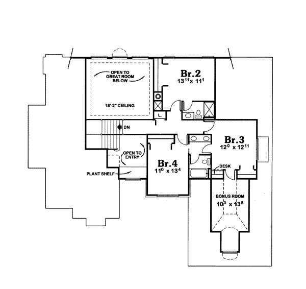 upper floor house blueprint
