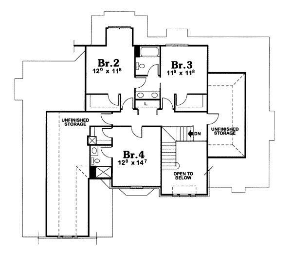 upper floor house blueprint
