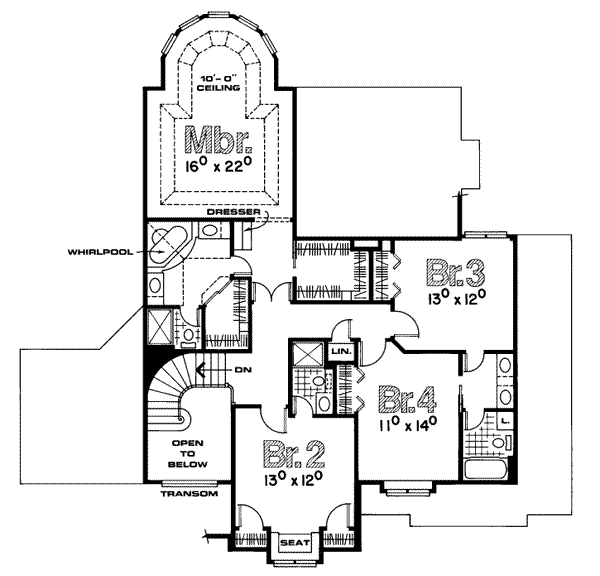 upper floor house blueprint