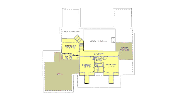 upper floor house blueprint