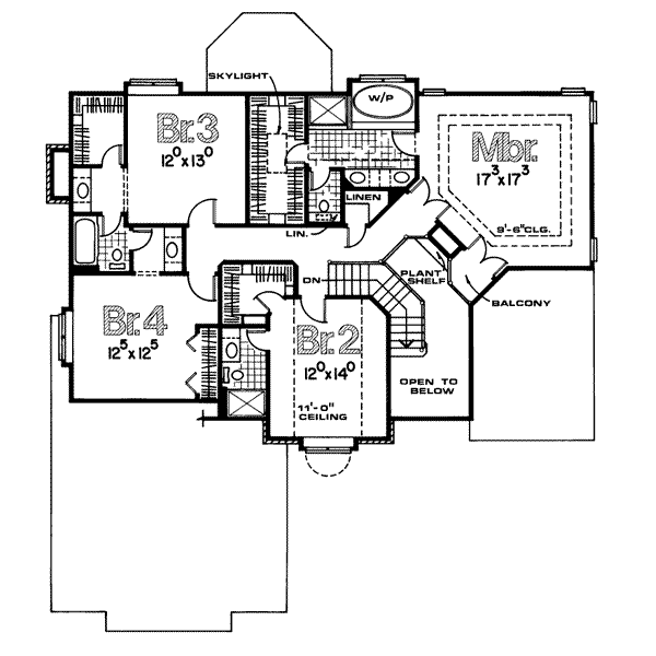 upper floor house blueprint