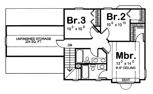 upper floor house blueprint
