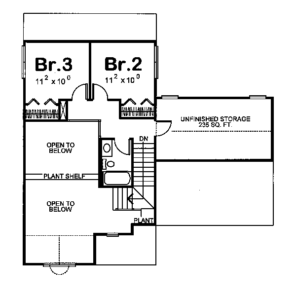 upper floor house blueprint