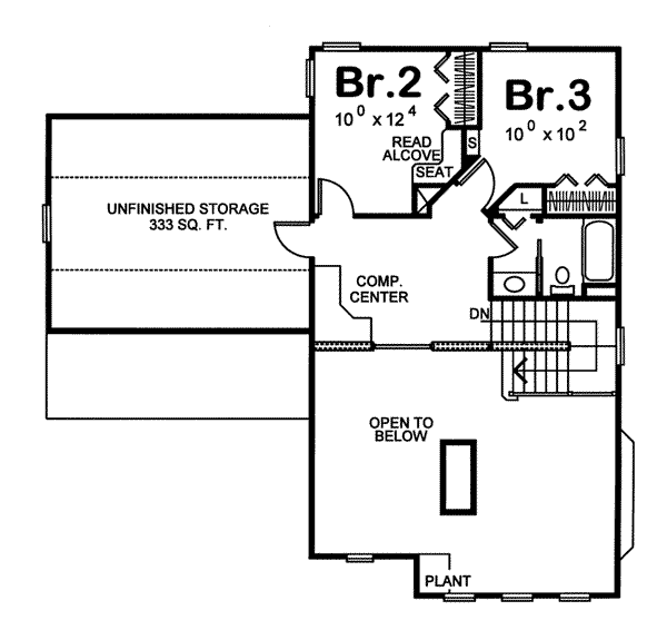 upper floor house blueprint