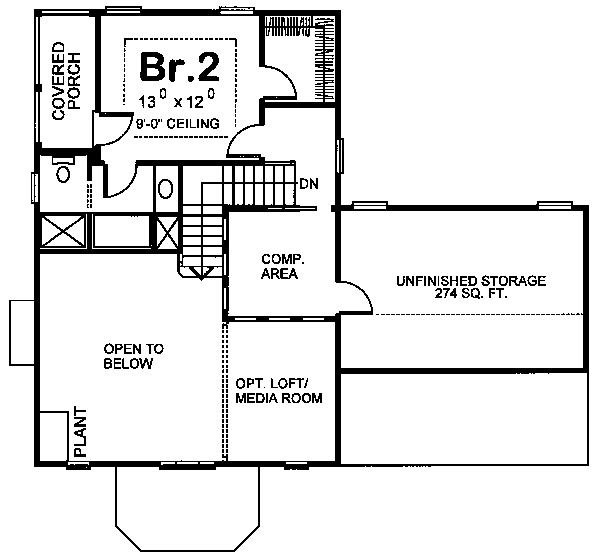 upper floor house blueprint