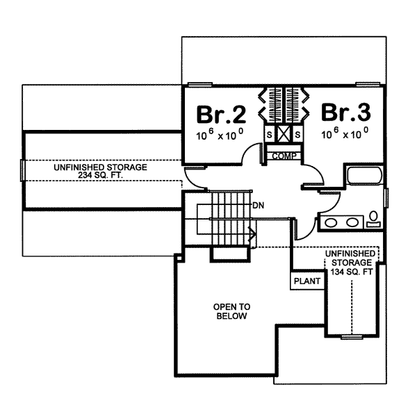 upper floor house blueprint