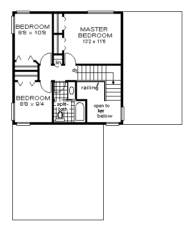 upper floor house blueprint