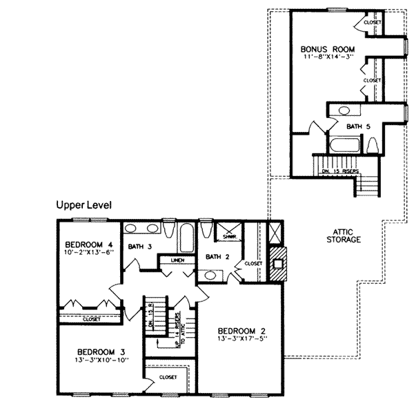 upper floor house blueprint