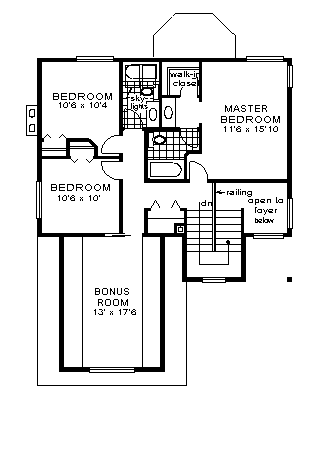 upper floor house blueprint