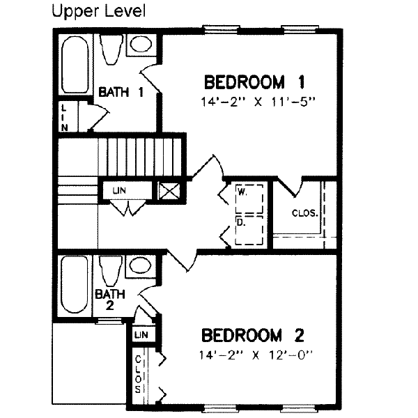 upper floor house blueprint