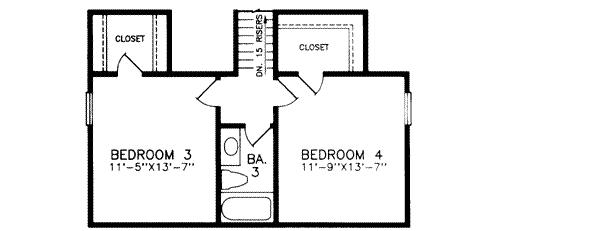 upper floor house blueprint
