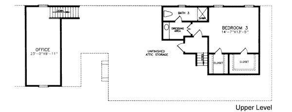 upper floor house blueprint