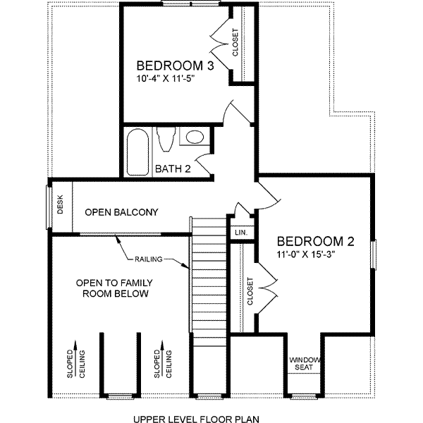 upper floor house blueprint