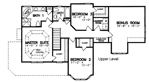 upper floor house blueprint