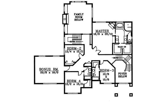 upper floor house blueprint