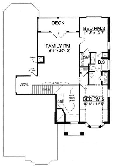 upper floor house blueprint