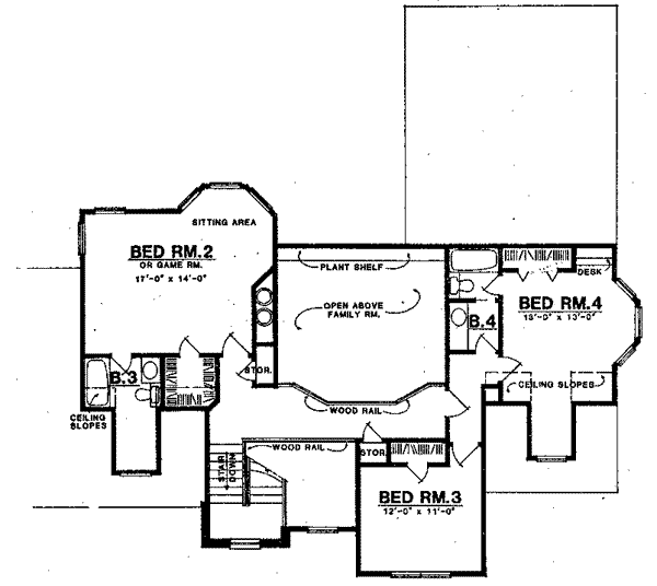 upper floor house blueprint