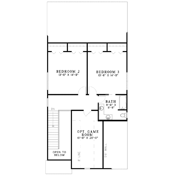 upper floor house blueprint